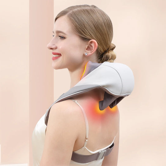 3D Shiatsu Deep-Kneading Neck Massager – Relieve Tension & Stress in Minutes!